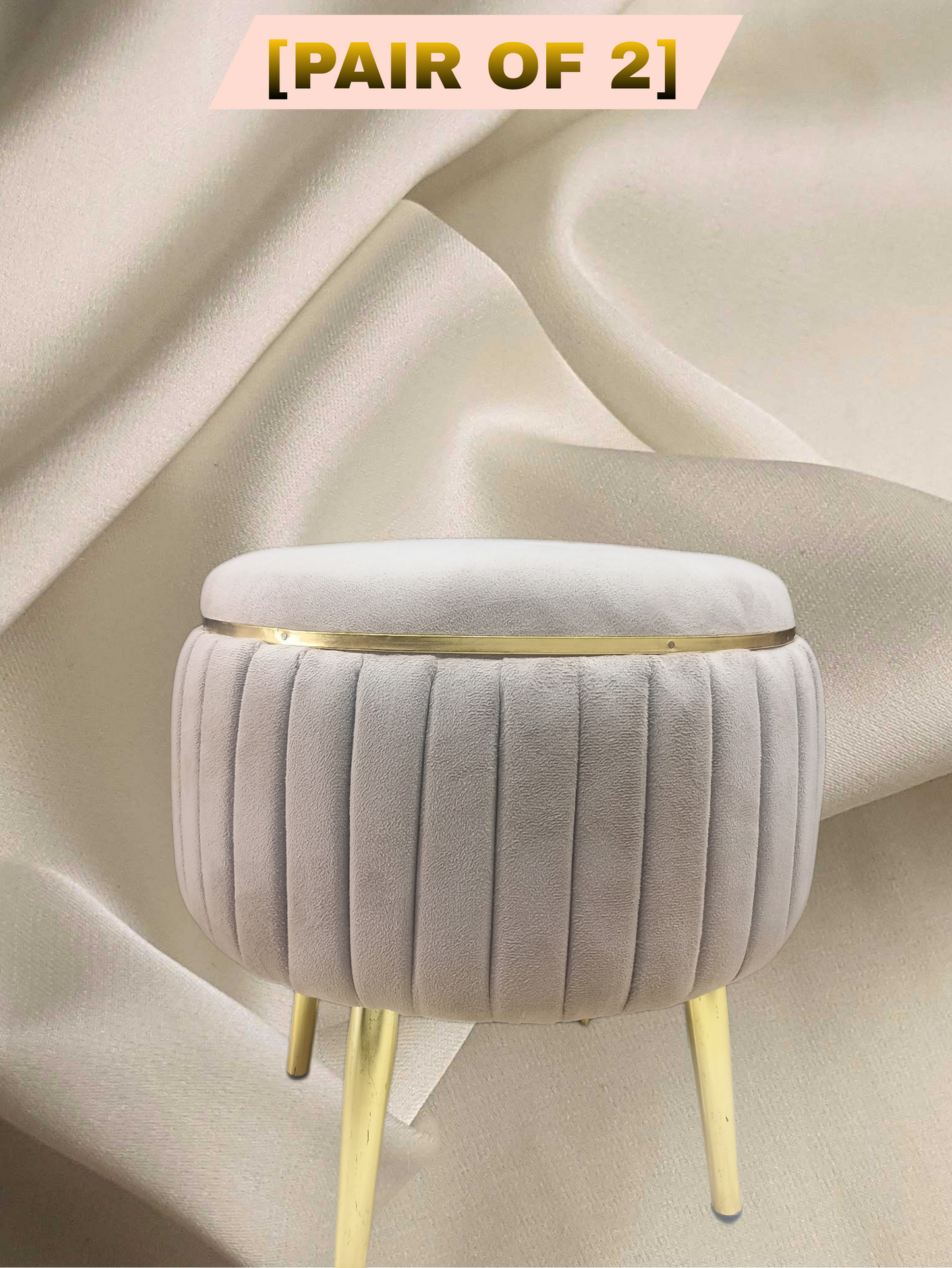 Premium puffies set of 2 (Grey)