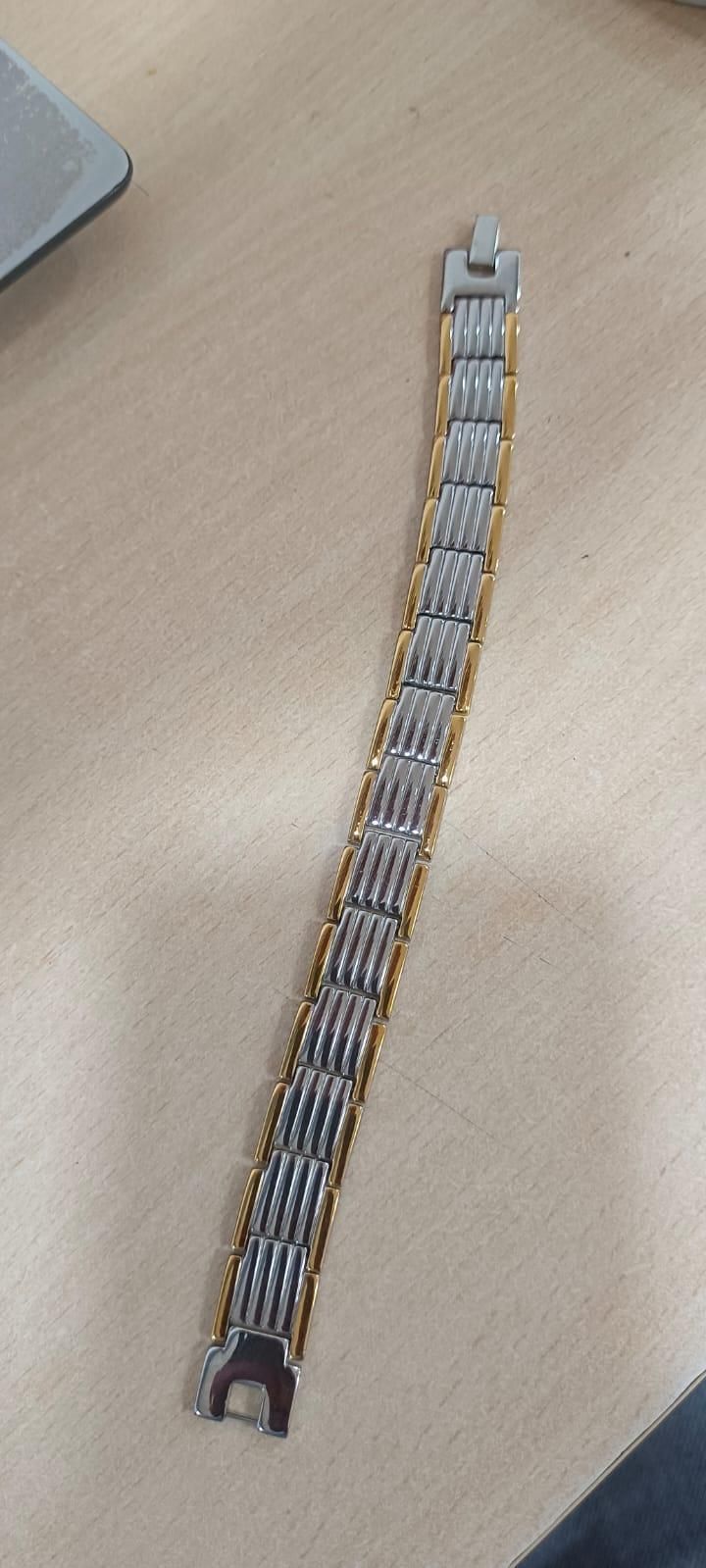 Ultra Magnetic Bracelet for Boys & Men (Silver & Gold)