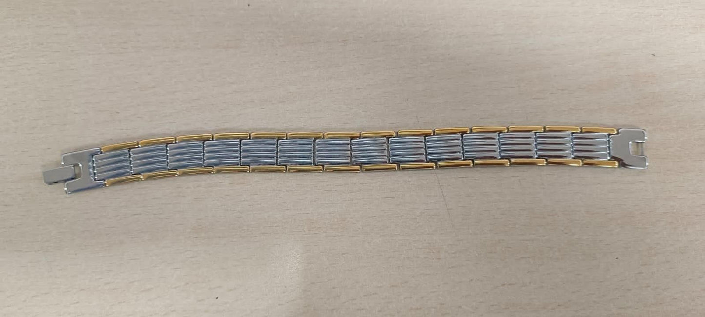 Ultra Magnetic Bracelet for Boys & Men (Silver & Gold)
