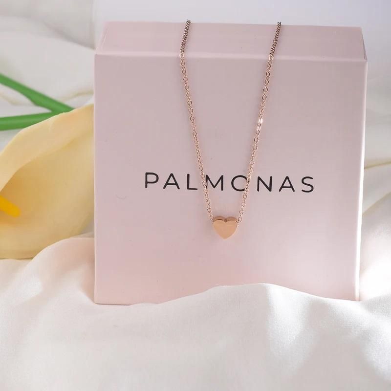 Paris Heart Pendant With Chain Pack Of 2