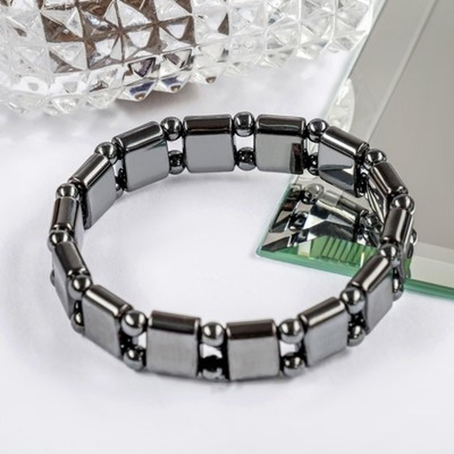 Magnetic Black Stone  Bracelet