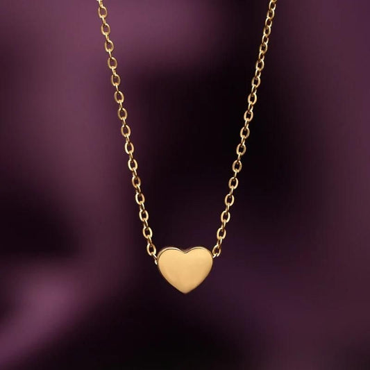 Paris Heart Pendant With Chain Pack Of 2