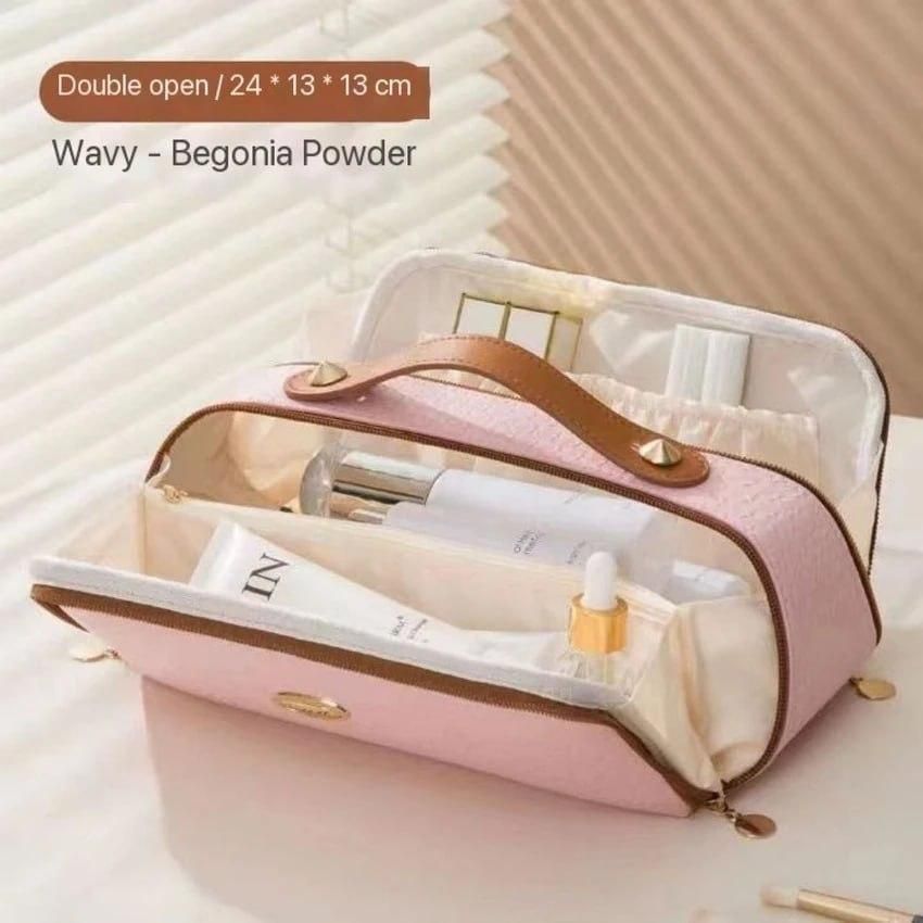 Double Zipper Cosmetics Bag