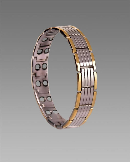 Ultra Magnetic Bracelet for Boys & Men (Silver & Gold)