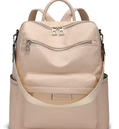 Women Buzz Leather Backpack & Purse