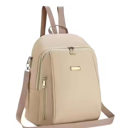 Attractive girl and fashion design bagpack