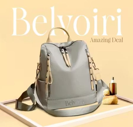 Belvoiri Aesthetic grey backpack for Women & Girls