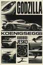 KOENIGSEGG JESKO WALL POSTER